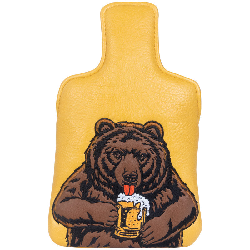 Brown Bear Golf Square Mallet Putter Headcover- Craftsman Golf