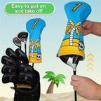 Coconut tree & Skull Golf Club Driver Head Cover - Craftsman Golf