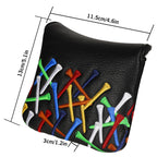 Colorful Golf Tees Golf Large Mallet Putter Head Cover- Craftsman Golf