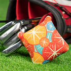 Colorful Orange Golf Club Large Mallet Putter Head Cover - Craftsman Golf