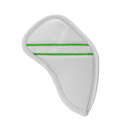 Custom Individual White Leather Iron Head Cover - Craftsman Golf