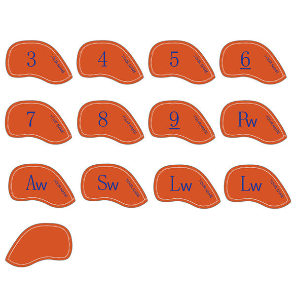 New Customization Personalized Golf Iron Head Covers 12pcs-CraftsmanGolf