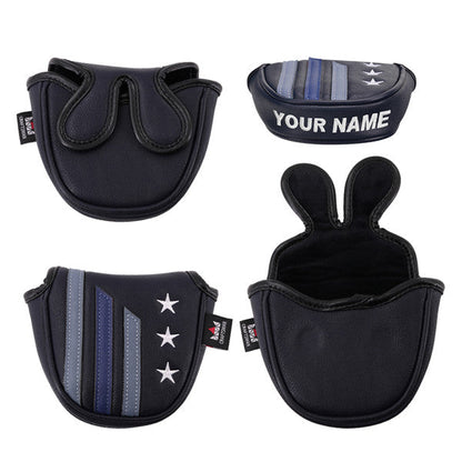 Custom Your Name Stars&Stripes Mallet Putter Headcover