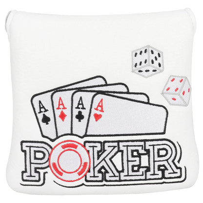 Four Aces Poker Large Mallet Putter Head Cover-CraftsmanGolf