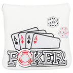 Four Aces Poker Large Mallet Putter Head Cover-CraftsmanGolf