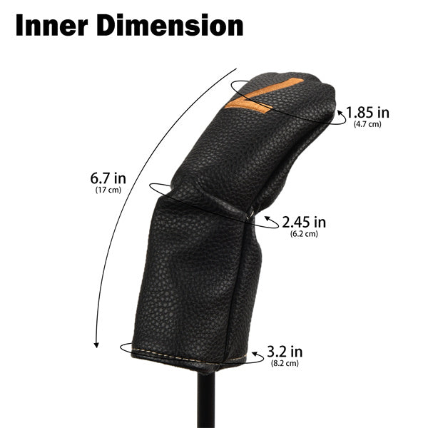 Gold Numbers Hybrid Iron Head Covers Set-Craftsman Golf 