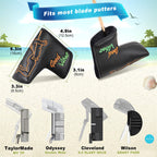 Good Vibes Golf Club Blade Putter Head Cover - Craftsman Golf