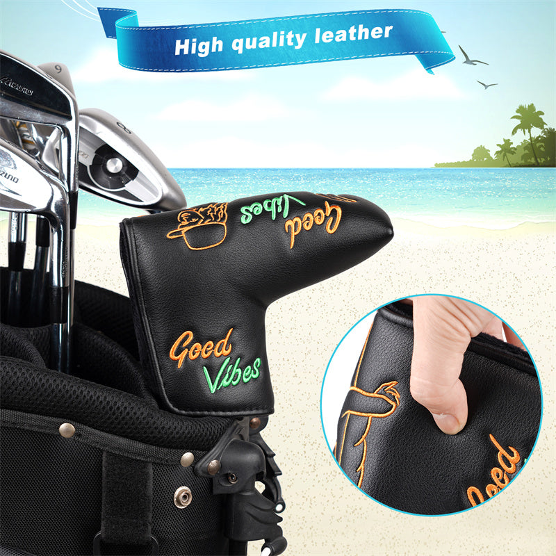 Good Vibes Golf Club Blade Putter Head Cover - Craftsman Golf