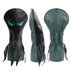 Green Eyes Octopus Pattern Leather Driver Head Cover-Craftsman golf