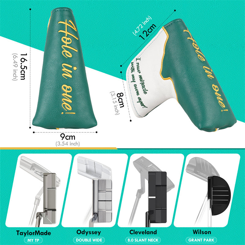 HOLE IN ONE Golf Club Blade Putter Head Cover - Craftsman Golf