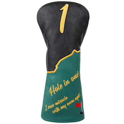 HOLE IN ONE Leather Golf Club Driver Head Cover - Craftsman Golf