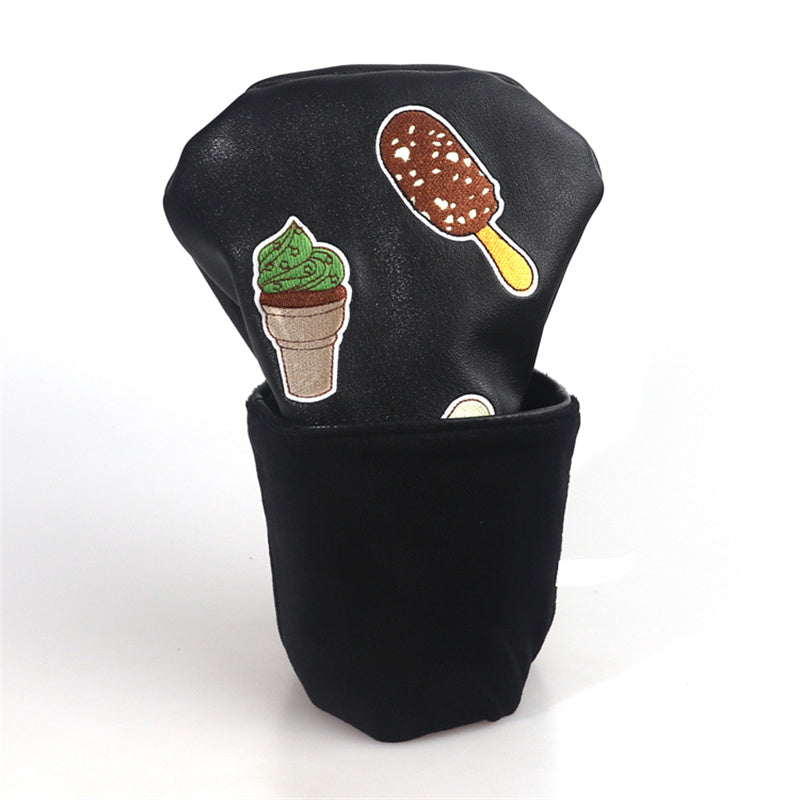 Ice Cream Leather Golf Club Driver Head Cover - Craftsman Golf