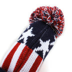 Knitted Stars Pom Pom Wood Head Covers Set 3pcs-CraftsmanGolf