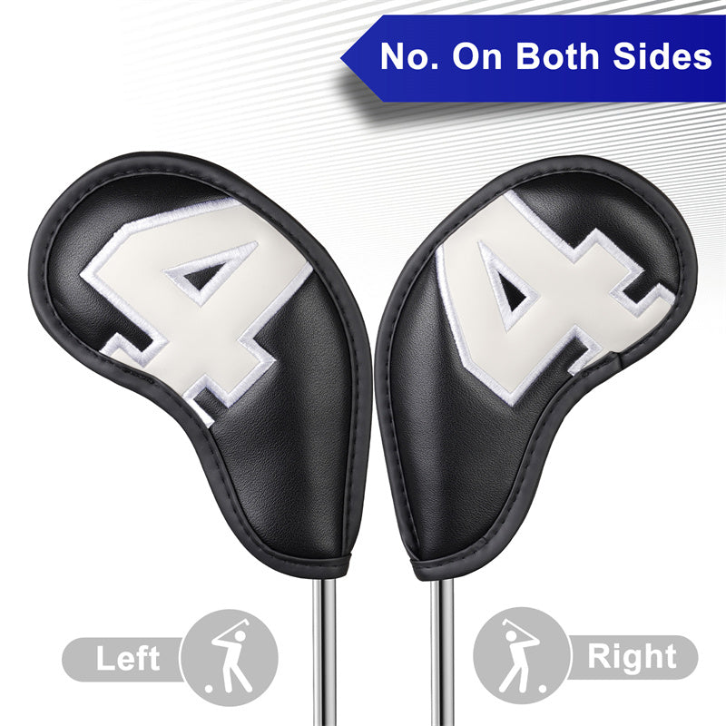 Large Number Leather Magnetic Iron Head Covers 10pcs