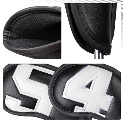 Large Number Leather Magnetic Iron Head Covers 10pcs