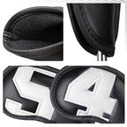 Large Number Leather Magnetic Iron Headcovers 10pcs