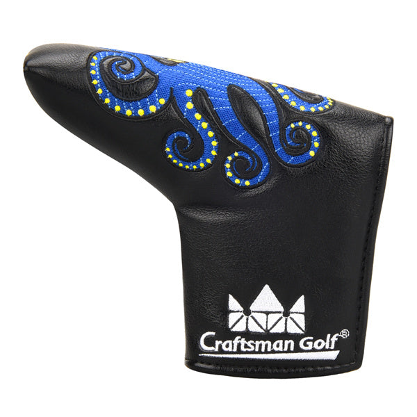 Octopus & Auspicious Cloud Putter Blade Head Cover-Craftsman Golf