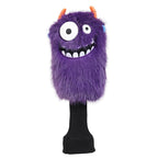Purple Monster Golf Head Cover Set