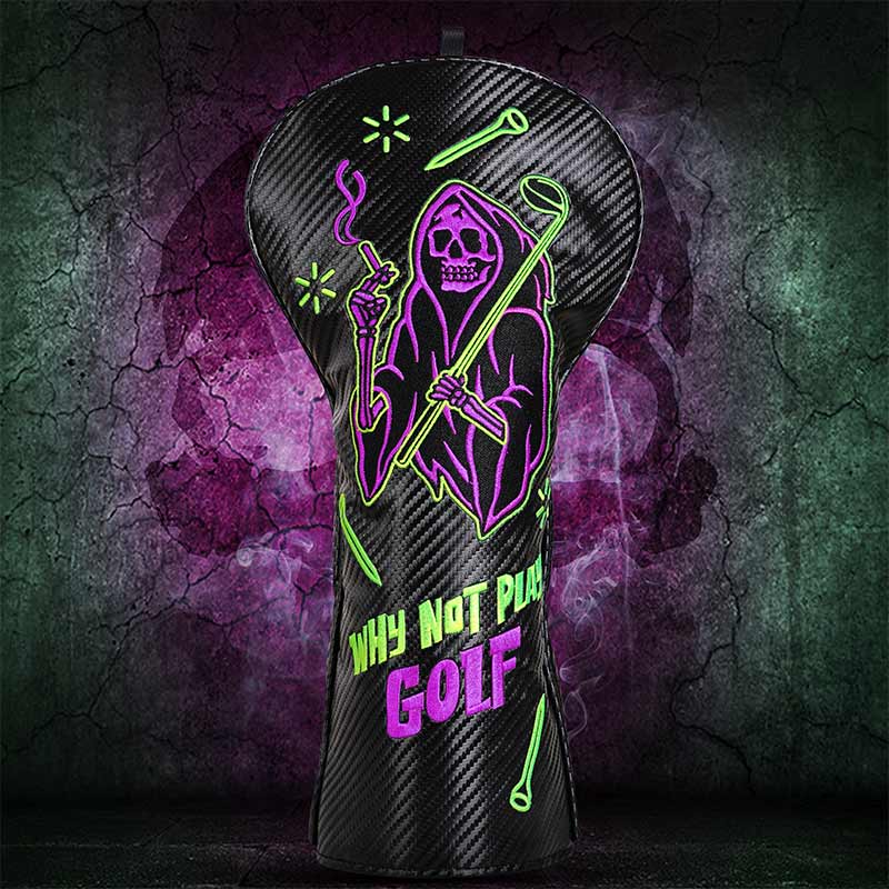 Fluorescent Reaper Golf Driver Headcover