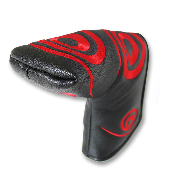 Red Circle Swirl Blade Putter Headcover-Craftsman Golf