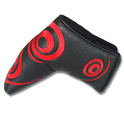 Red Circle Swirl Blade Putter Headcover-Craftsman Golf