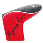 Shark Embroidery Black Leather Blade Putter Headcover -Craftsman Golf