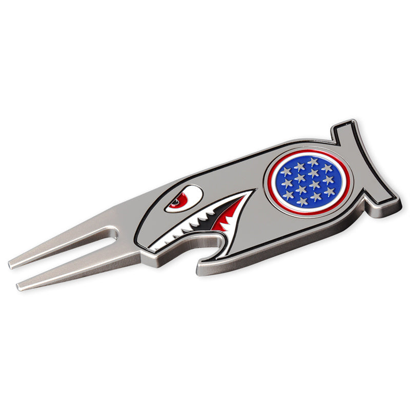 Shark Golf Divot Repair Tool With Marker-CraftsmanGolf