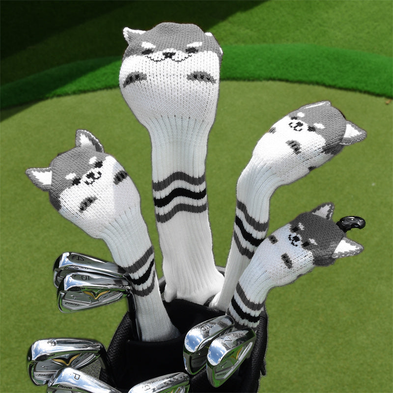Shiba Inu Knitted Golf Head Covers Set - Craftsman Golf