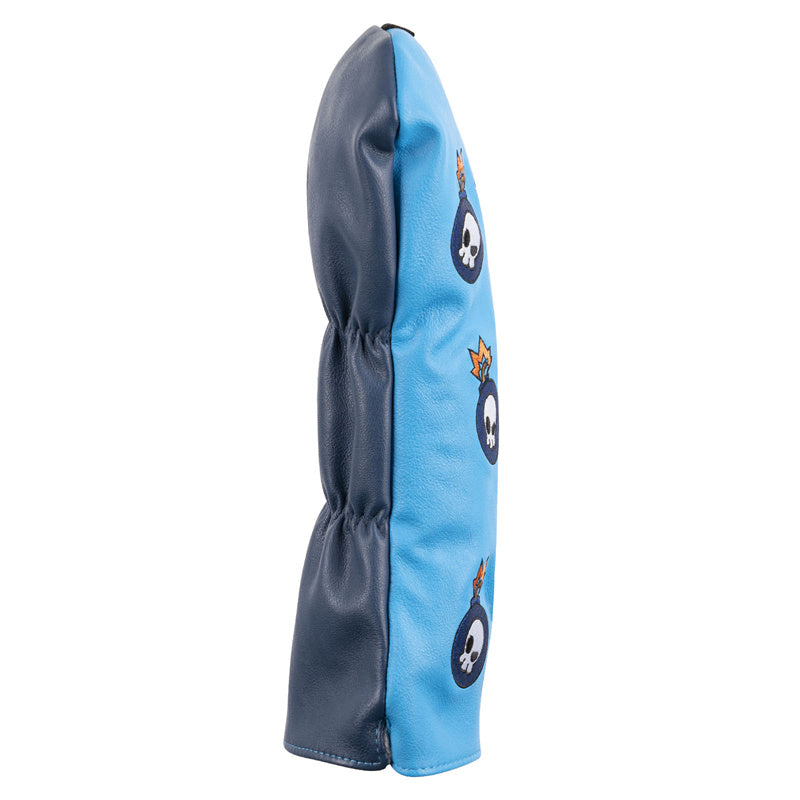 Skull & Bomb Leather Golf Club Driver Head Cover - Craftsman Golf