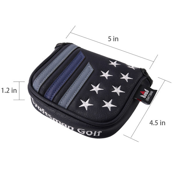Stars&Stripes Large Mallet Putter Headcover -Craftsman Golf