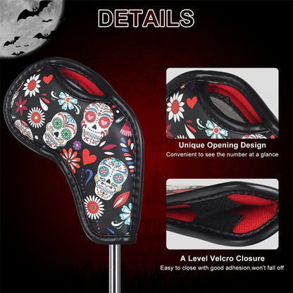 Sugar Skulls Iron Headcover Set