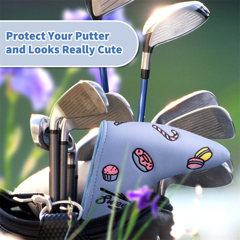 Sweet Candy Leather Golf Club Blade Putter Head Cover - Craftsman Golf