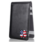 USA Clover Leather Scorecard & Yardage Book Holder - CraftsmanGolf