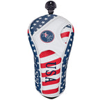 USA Flag Golf Wood Head Covers-CraftsmanGolf
