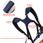 USA Stars Lightweight Golf Stand Bag With Rain Cover Strap - Craftsman Golf