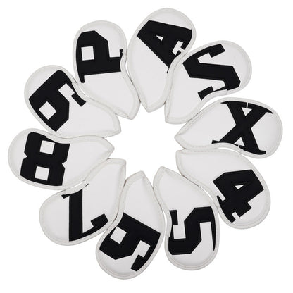 Large Number Leather Magnetic Iron Head Covers 10pcs