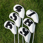 Large Number Leather Magnetic Iron Headcovers 10pcs