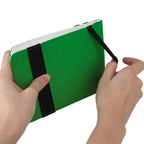 WhiteLeatherShieldScorecard_YardageBookHolder Craftsman golf