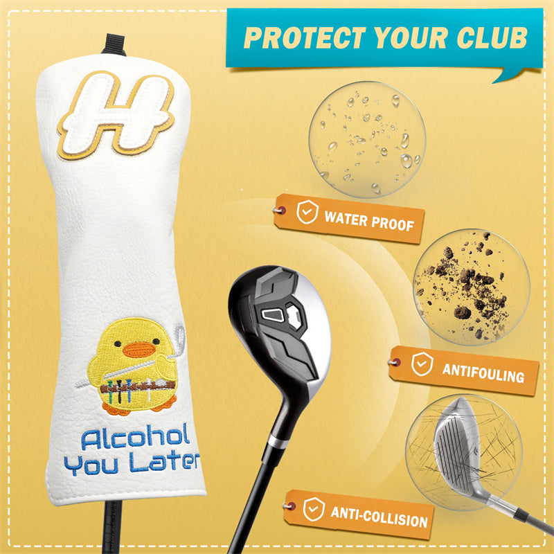 Alcohol You Later Golf Head Covers Set (Driver+Fariway+Hybrid)