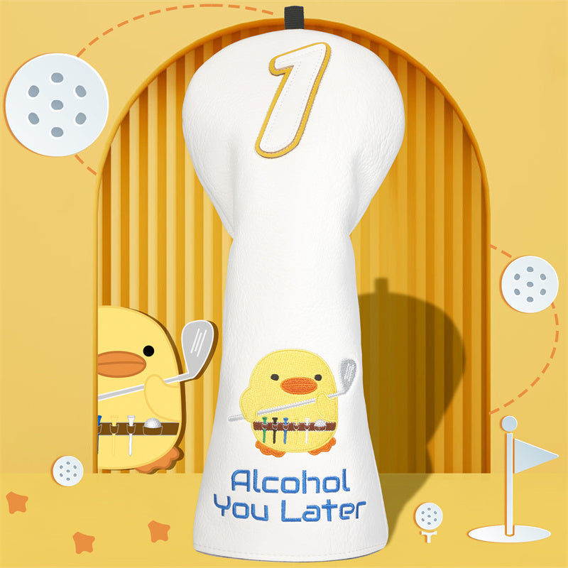 Alcohol You Later Golf Club Head Covers Set (Driver+Fariway+Hybrid)
