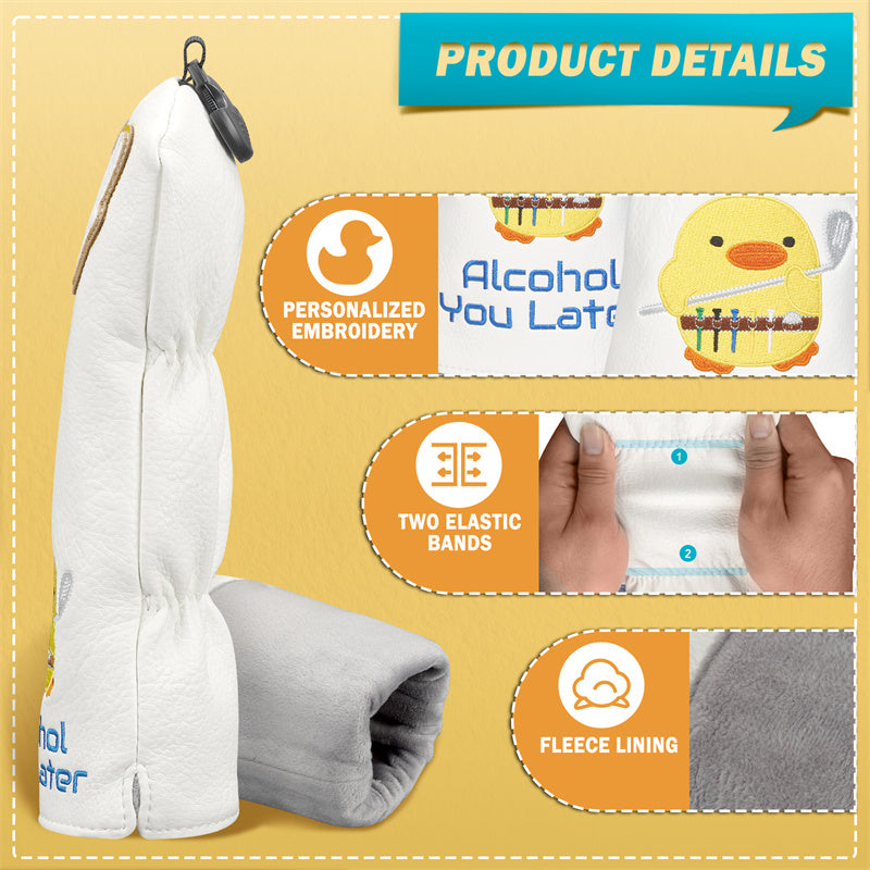 Alcohol You Later Golf Club Head Covers Set (Driver+Fariway+Hybrid)