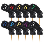Both Sides Colorful Number Elastic Iron Headcovers Set - CraftsmanGolf