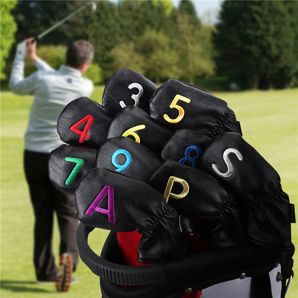 Both Sides Colorful Number Elastic Iron Headcovers Set - CraftsmanGolf