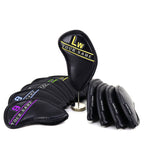 Custom Colorful Embroidery Number Iron Head Cover Set - CraftsmanGolf