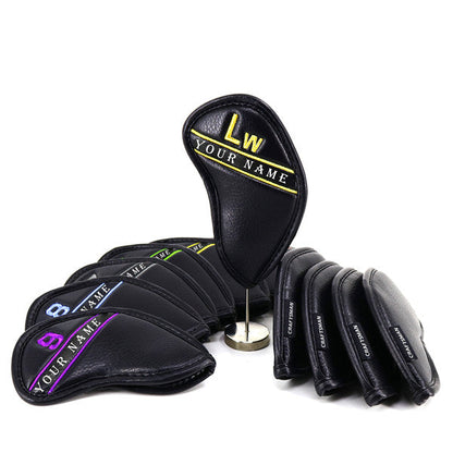 Custom Colorful Embroidery Number Iron Head Cover Set - CraftsmanGolf