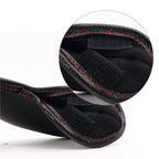 Embossed Number Black Leather Iron Cover Set - CraftsmanGolf