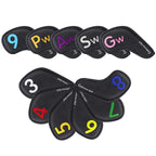 Large Colorful Number Extended Version Iron Headcovers Set - CraftsmanGolf