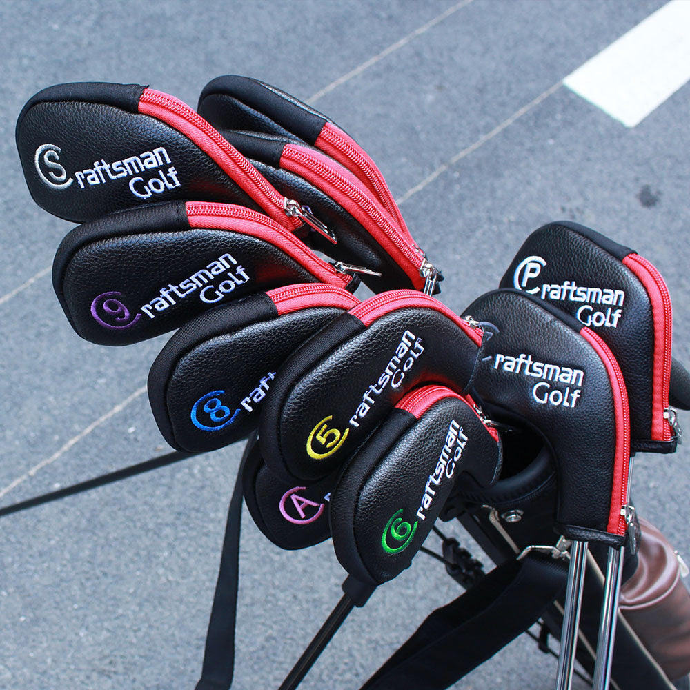 Iron Covers with Zipper - Craftsman Golf