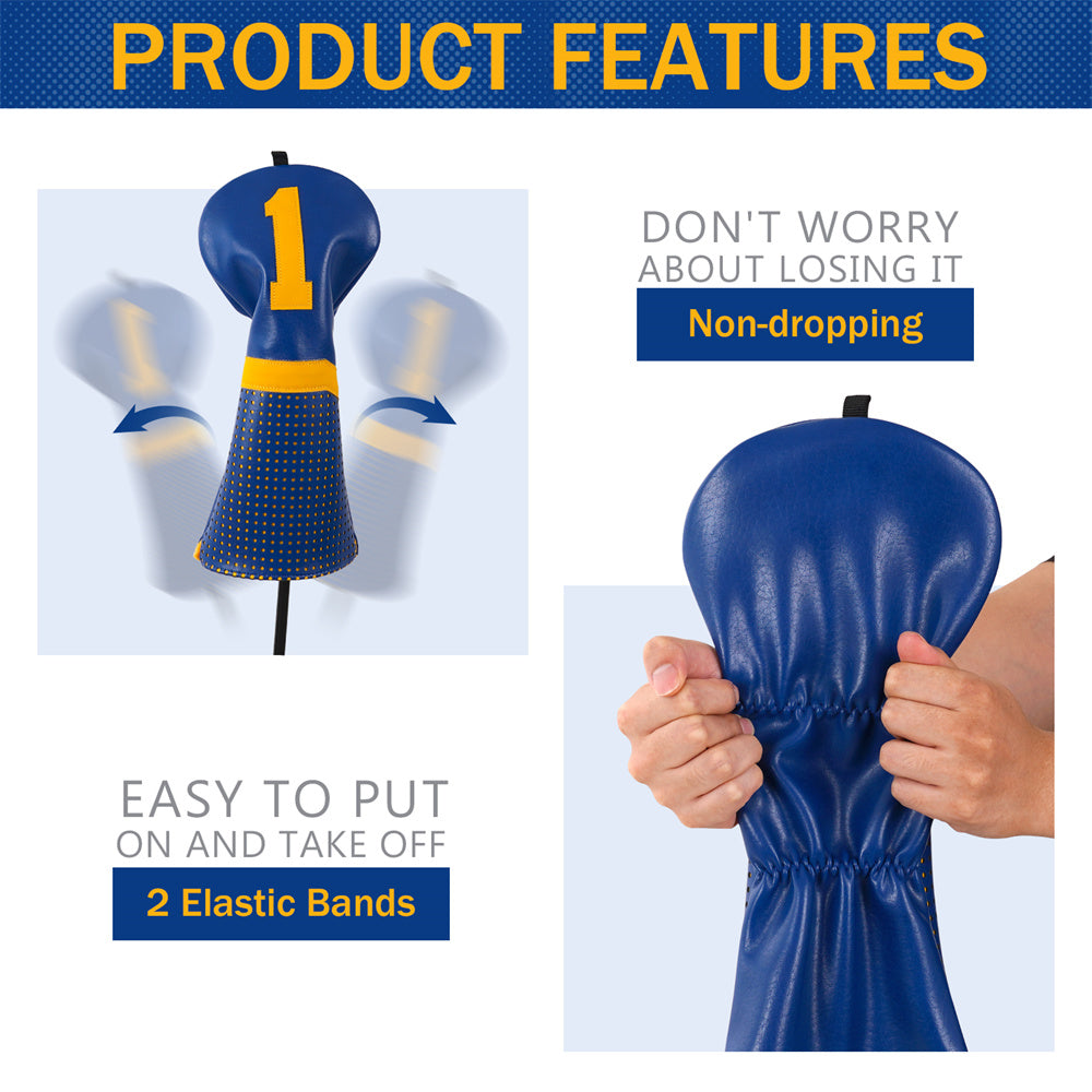 Navy Golf Club Driver Headcover