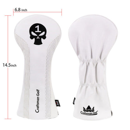 Skull Leather Golf Head Covers - CraftsmanGolf